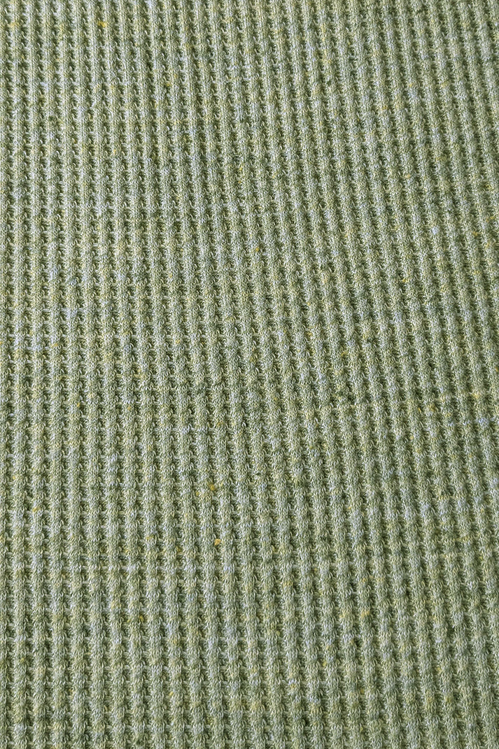 Green V Neck Knitted Polos