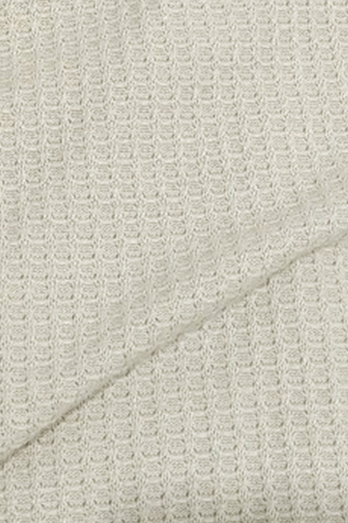 White V Neck Knitted Polos