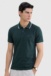 Alpine Men’s Dark Green Polo Shirt – Executive Fit