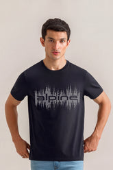 Alpine Soundwave Graphic T-Shirt Black – Premium Cotton Tee