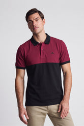 Alpine Men’s Black Cotton Polo Shirt - Dual Tone Edition