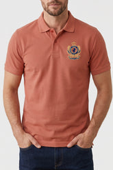 Alpine Men’s Mustard Cotton Polo Shirt - Crown Edition