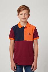 Alpine Kids Classic Polo Shirt Orange – Block Edition