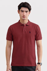 Alpine Men’s Maroon Cotton Polo Shirt – Heritage Polo Club