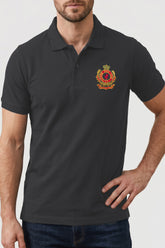 Alpine Men’s Dark Grey Cotton Polo Shirt - Crown Edition