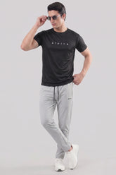 Alpine Men's - Imported Tracksuit - Silver Grey Black