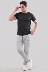 Alpine Men's - Imported Tracksuit - Silver Grey Black