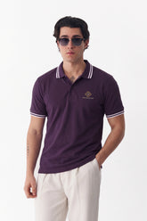 Alpine Men’s Purple Cotton Polo Shirt - Limited Edition