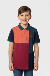Alpine Kids Classic Polo Shirt Maroon – Block Edition