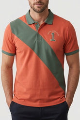 Alpine Men’s Mustard Cotton Polo Shirt - Cross Edition