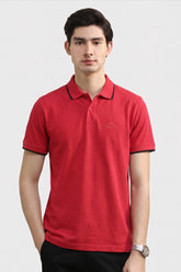 Alpine Men’s Red Polo Shirt – Executive Fit