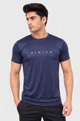 Alpine Men’s Navy Blue Imported Dry Fit T-Shirt – Performance Edition