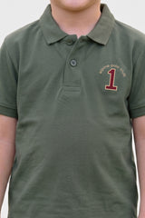 Alpine Kids Polo Shirt Light Green – Premium Cotton