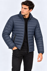 Alpine Men’s Puffer Jacket Grey Navy Blue