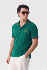 Alpine Men’s Green Cotton Polo Shirt - Limited Edition