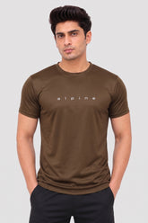 Alpine Men’s Brown Imported Dry Fit T-Shirt – Performance Edition