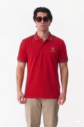 Alpine Men’s Red Cotton Polo Shirt - Limited Edition