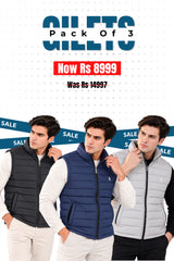 Alpine - Imported Gilet Bundle Offer - Black, Navy Blue & Grey