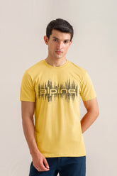Alpine Soundwave Graphic T-Shirt Lemon – Premium Cotton Tee