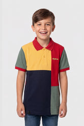Alpine Kids Classic Polo Shirt Navy Blue – Block Edition