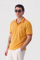 Alpine Men’s Yellow Cotton Polo Shirt - Limited Edition