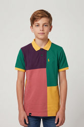 Alpine Kids Classic Polo Shirt Ash Rose – Block Edition