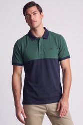 Alpine Men’s Navy Blue Cotton Polo Shirt - Dual Tone Edition