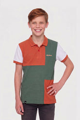Alpine Kids Classic Polo Shirt Peach – Block Edition