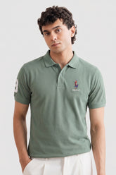 Alpine Men’s Hunter Green Cotton Polo – Royal Rider Edition