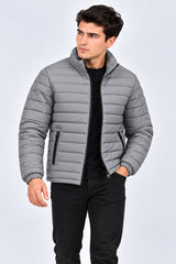 Alpine Men’s Puffer Jacket Grey