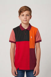 Alpine Kids Classic Polo Shirt Dark Grey – Block Edition