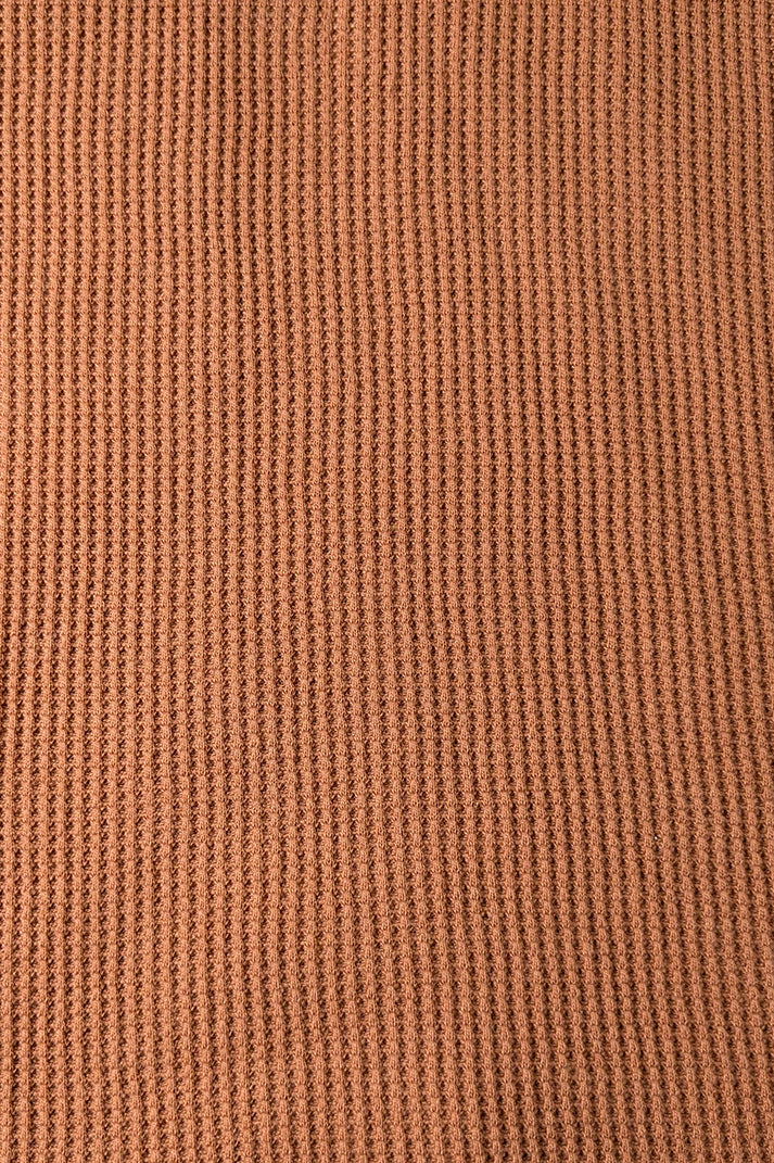 Orange V Neck Knitted Polos