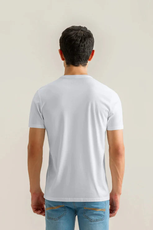White Basic Tee