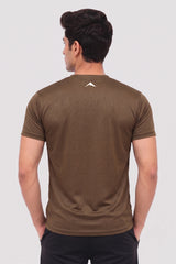 Alpine Men’s Brown Imported Dry Fit T-Shirt – Performance Edition