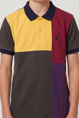 Alpine Kids Classic Polo Shirt Purple – Block Edition