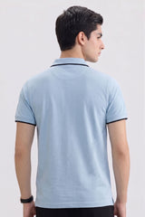 Alpine Men’s Sky Blue Polo Shirt – Executive Fit