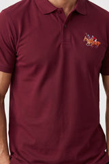 Alpine Men’s Maroon Cotton Polo Shirt - Pro Sport Edition