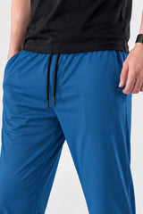 Alpine Men’s Teal Blue Imported Square Mesh Lycra Trouser