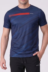 Alpine Men's - Imported Tracksuit - Black Navy Blue