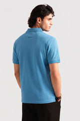 Alpine Men’s Premium Zip Polo – Royal Blue