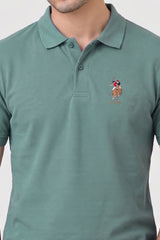 Alpine Men’s Hunter Green Cotton Polo Shirt – Polo Club Edition