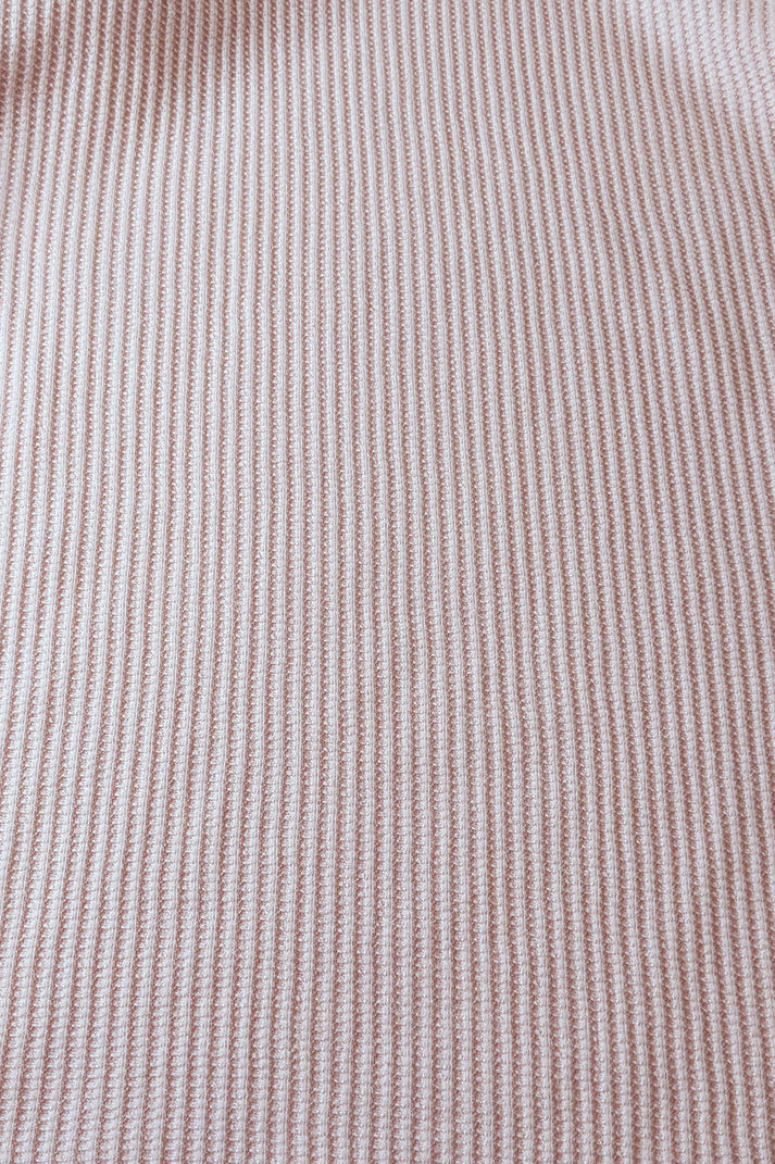 Pink V Neck Knitted Polos