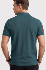 Alpine Men’s Dark Green Cotton Polo Shirt - Pro Sport Edition