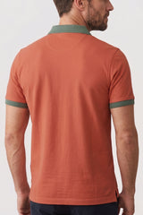 Alpine Men’s Mustard Cotton Polo Shirt - Cross Edition