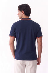 Alpine Men’s Navy Blue Cotton Polo Shirt - Limited Edition
