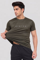 Alpine Men’s Olive Imported Dry Fit T-Shirt – Performance Edition