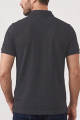 Alpine Men’s Dark Grey Cotton Polo Shirt - Crown Edition