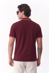 Alpine Men’s Maroon Cotton Polo Shirt - Limited Edition