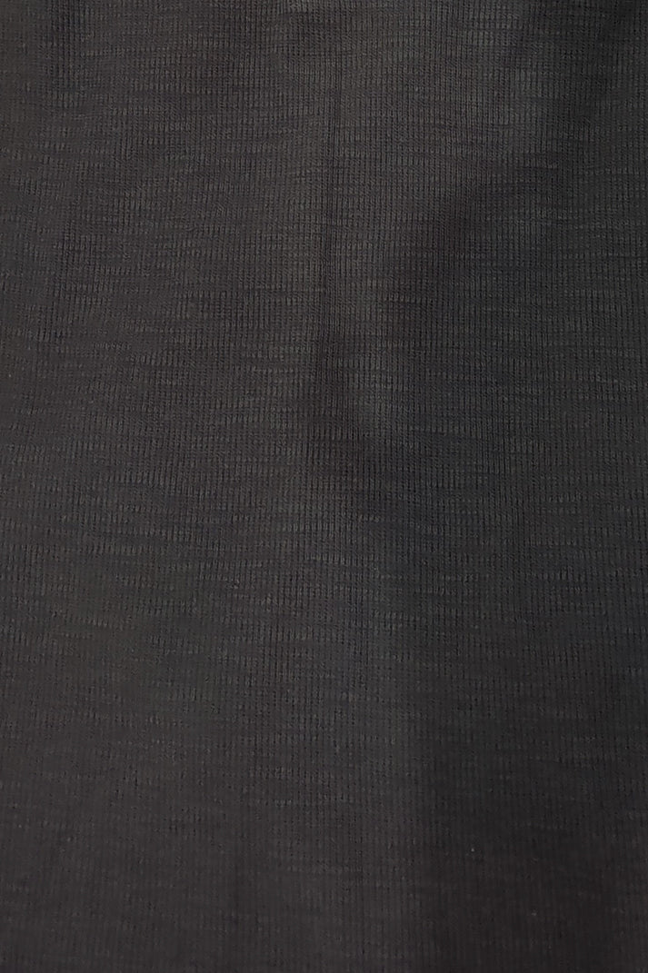 Black V Neck Knitted Polos