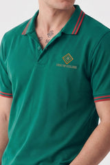 Alpine Men’s Green Cotton Polo Shirt - Limited Edition